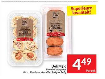 Deli melo piccoli of croquetas