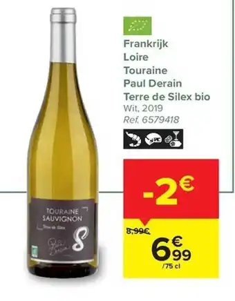 Frankrijk Loire Touraine Paul Derain Terre De Silex Bio