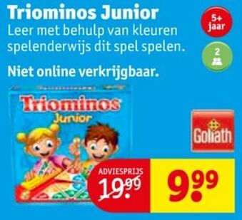 Kruidvat Triominos junior aanbieding