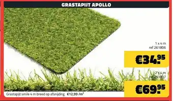 Bouwcenter Frans Vlaeminck Grastapijt Apollo 1*4m aanbieding