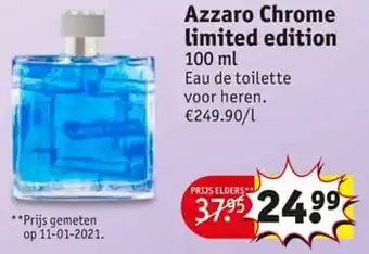 Kruidvat Azzaro chrome limited edition edt 100 ml aanbieding