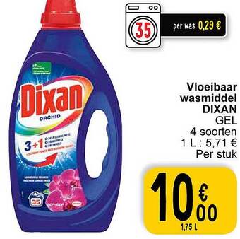 Cora Vloeibaar wasmiddel dixan aanbieding