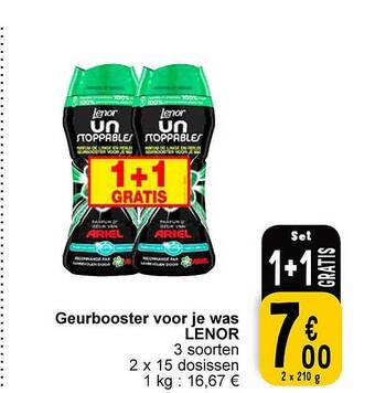 Cora Geurbooster voor je was lenor aanbieding