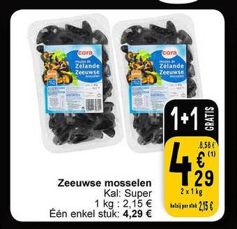 Cora Zeeuwse mosselen aanbieding
