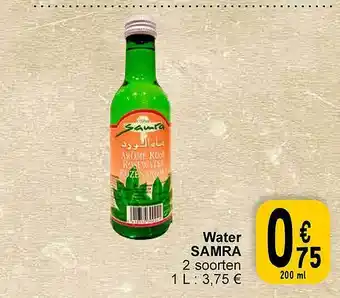 Cora Water samra aanbieding