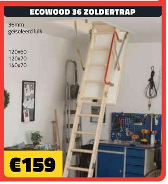 Bouwcenter Frans Vlaeminck Ecowood 36 zoldertrap aanbieding