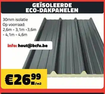 Geїsoleerde eco-dakpanelen