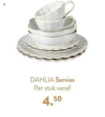 Dahlia servies