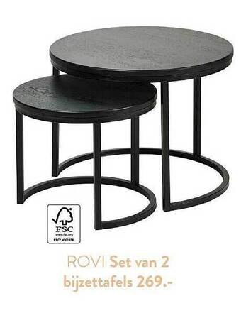 Casa Rovi set van 2 bijzettafels aanbieding