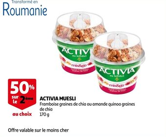 Auchan Activia muesli 170G aanbieding