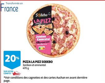 Auchan Sodebo pizza la pizz 470G aanbieding