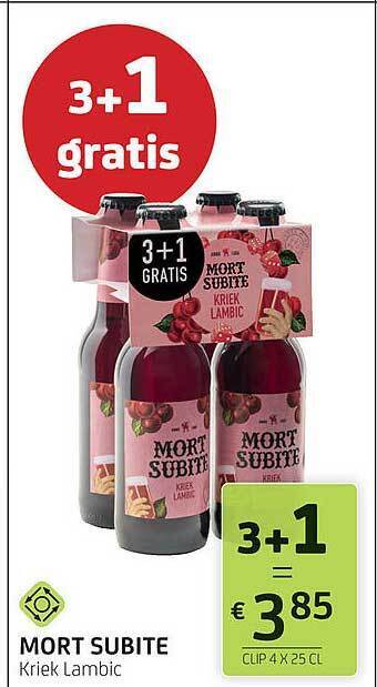 BelBev Mort subite kriek lambic aanbieding