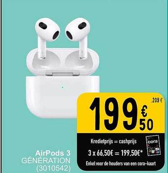 Cora Airpods 3 aanbieding
