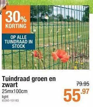Cevo Tuindraad groen en zwart aanbieding