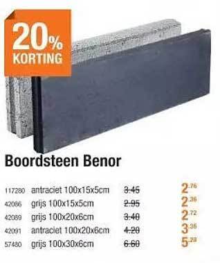 Cevo Boordsteen benor aanbieding