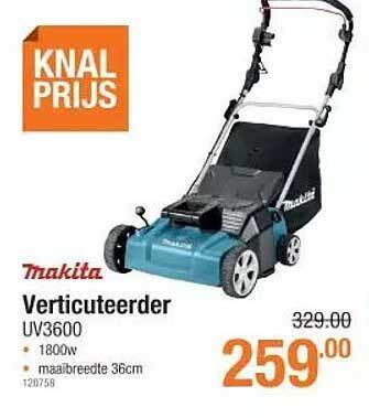 Cevo Makita verticuteerder aanbieding