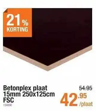 Betonplex plaat