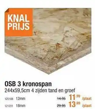 Cevo Osb 3 kronospan aanbieding