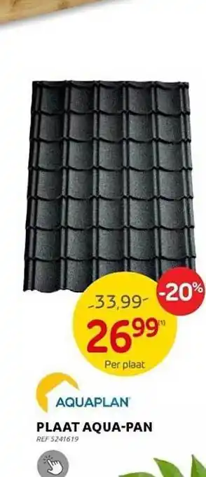 Plaat aquapan