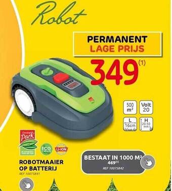 Brico Robotmaaier op batterij aanbieding