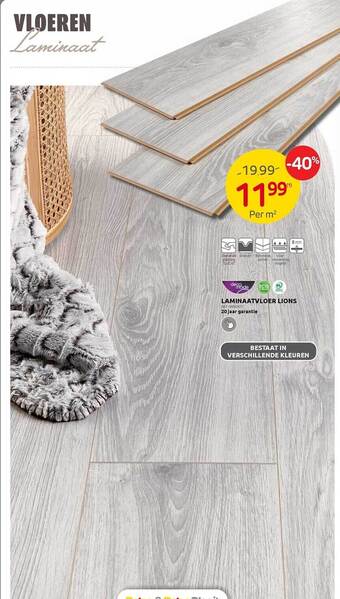 Brico Laminaatvloer lions aanbieding