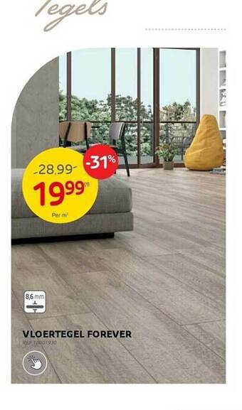 Brico Vloertegel forever aanbieding