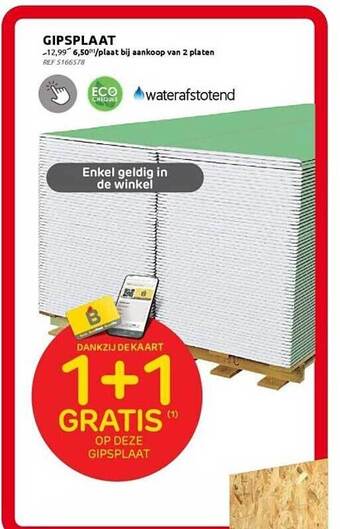 Brico Gipsplaat aanbieding