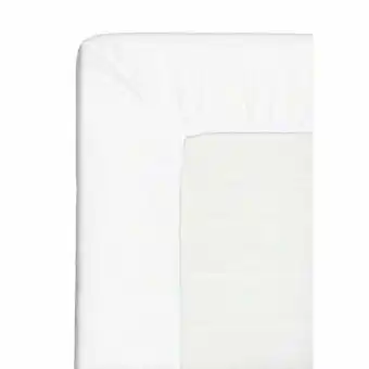 Leen Bakker Hoeslaken topdekmatras - wit - 90x200 cm - Leen Bakker aanbieding