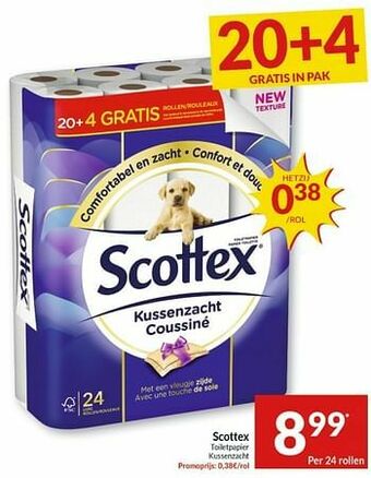 Intermarché Scottex toiletpapier kussenzacht aanbieding