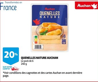 Auchan Quenelles nature 240G aanbieding