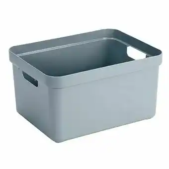 Leen Bakker Sigma home box 32 liter - blauwgrijs - 24,3x35,4x45,3 cm - Leen Bakker aanbieding