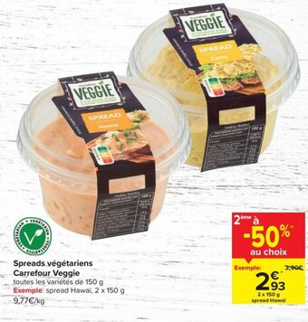 Veggie spread Hawai 2x150G