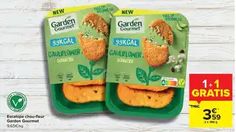 Garden Gourmet escalope chou-fleur 2x186G 1+1 gratis