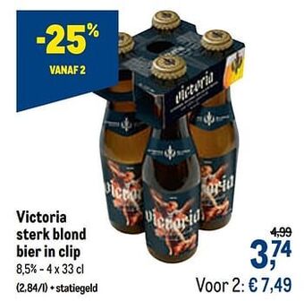Victoria sterk blond bier