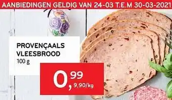 Alvo Provençaals vleesbrood 100 g aanbieding