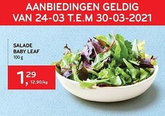 Salade baby leaf 100 g