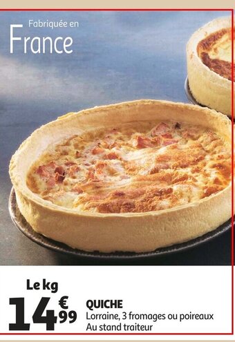 Auchan Quiche le kg aanbieding