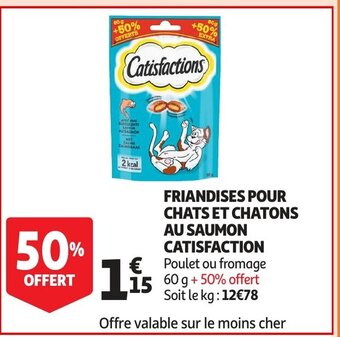 Catisfaction Friandises pour chats et chatons au saumon