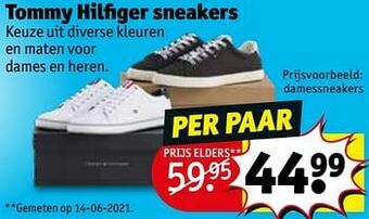 Kruidvat Tommy hilfiger sneakers aanbieding