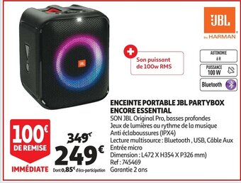 JBL enceinte portable partybox encore essential