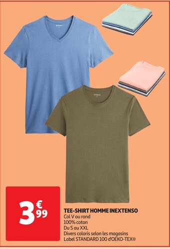 Auchan Tee-shirt homme inextenso aanbieding