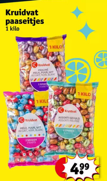 Kruidvat Kruidvat paaseitjes 1 kilo aanbieding