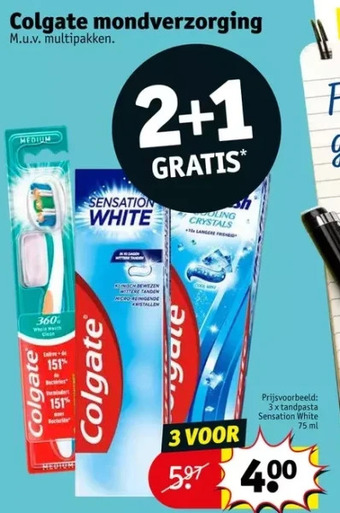Kruidvat Colgate mondverzorging aanbieding