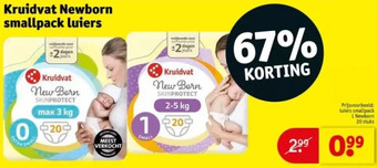 Kruidvat Kruidvat newborn smallpack luiers aanbieding