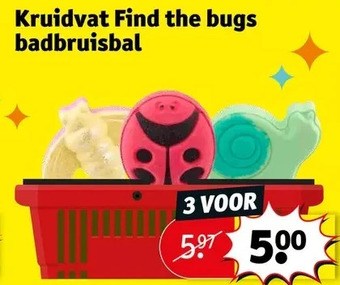 Kruidvat find the bugs badbruisbal
