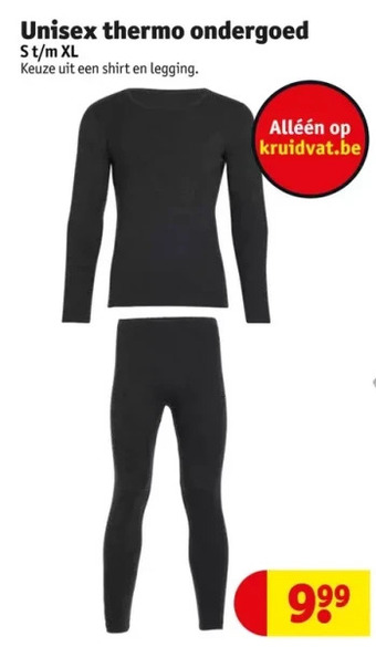 Kruidvat Unisex thermo ondergoed aanbieding