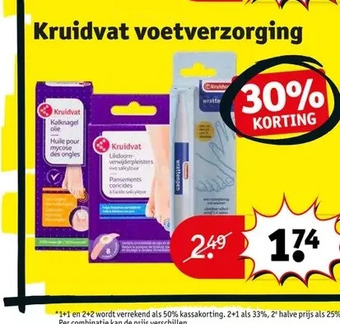 Kruidvat Kruidvat voetverzorging aanbieding