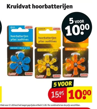 Kruidvat Kruidvat hoorbatterijen aanbieding