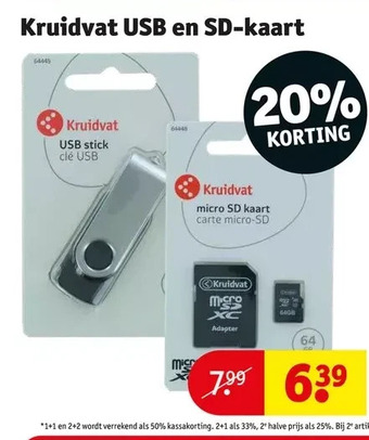 Kruidvat usb en sd-kaart