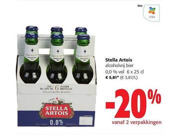 Colruyt Stella artois alcoholvrij bier aanbieding
